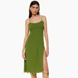 Aritzia Wilfred Sister Dress in Grotto Green